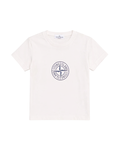 STONE ISLAND KIDS Boys Compass Graphic T-Shirt Light Pink - MAISONDEFASHION.COM
