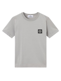 STONE ISLAND KIDS Boys Compass Logo Patch T-shirt Dust Grey