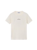 STONE ISLAND KIDS Boys Compass Logo Print T-Shirt White - MAISONDEFASHION.COM