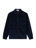 STONE ISLAND KIDS Boys Corduroy Zip-up Shirt Navy