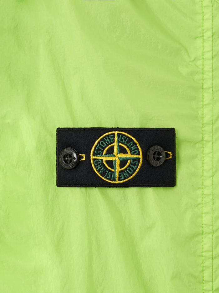 STONE ISLAND KIDS Boys Hooded Pocket Jacket Lime - MAISONDEFASHION.COM