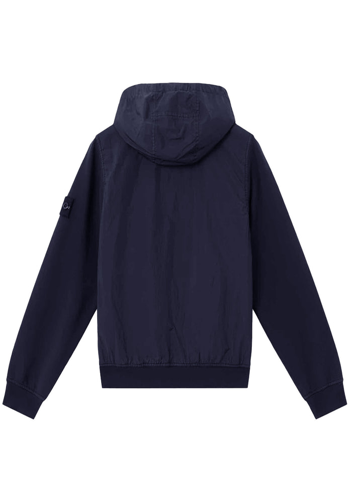STONE ISLAND KIDS Boys Padded Wind-resistant Jacket Navy Blue - MAISONDEFASHION.COM