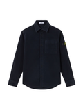 STONE ISLAND KIDS Boys Patch Pocket Button Down Shirt Navy - MAISONDEFASHION.COM