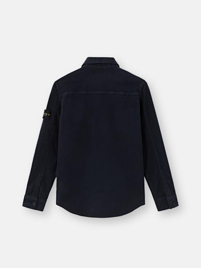 STONE ISLAND KIDS Boys Patch Pocket Button Down Shirt Navy - MAISONDEFASHION.COM