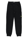 STONE ISLAND KIDS Boys Patch Pocket Track Pants Black - MAISONDEFASHION.COM