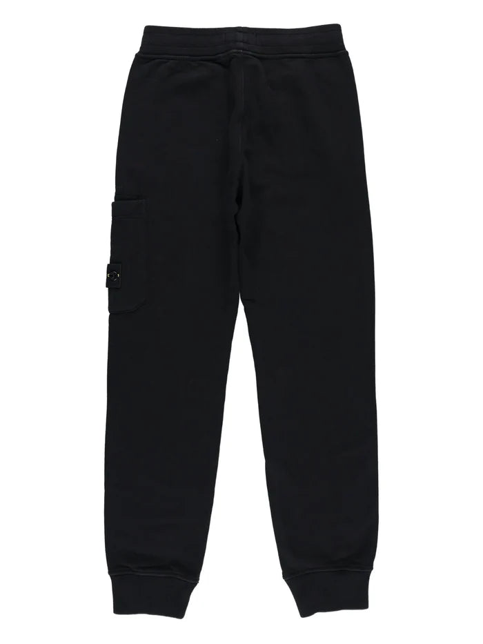 STONE ISLAND KIDS Boys Patch Pocket Track Pants Black - MAISONDEFASHION.COM