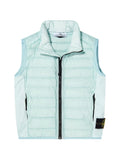 STONE ISLAND KIDS Boys Quilted Down Gilet Blue - MAISONDEFASHION.COM