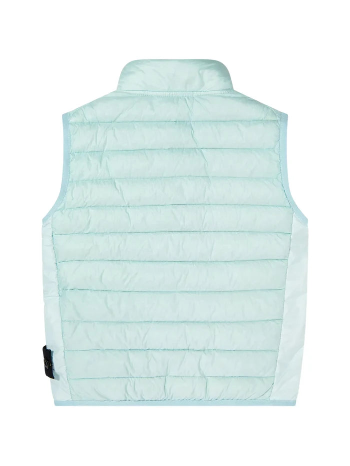 STONE ISLAND KIDS Boys Quilted Down Gilet Blue - MAISONDEFASHION.COM