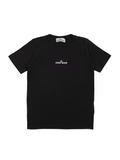 STONE ISLAND KIDS Boys Scribble Compass Print T-shirt Black - MAISONDEFASHION.COM