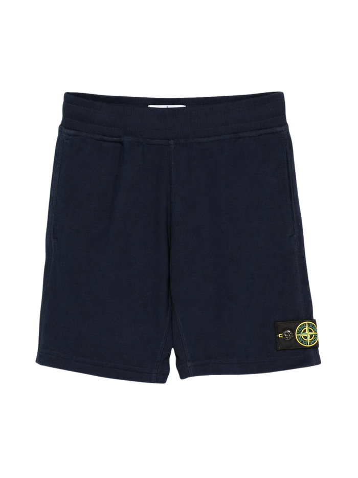 STONE ISLAND KIDS Boys Towelling Shorts Navy - MAISONDEFASHION.COM