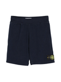 STONE ISLAND KIDS Boys Towelling Shorts Navy - MAISONDEFASHION.COM