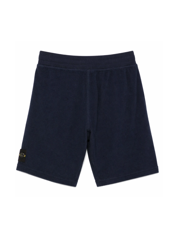 STONE ISLAND KIDS Boys Towelling Shorts Navy - MAISONDEFASHION.COM