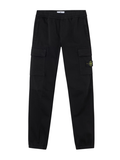 STONE ISLAND KIDS Boys Zip-Pocket Regular-Tapered-Fit Cargo Trousers Black
