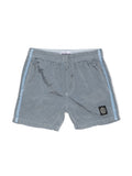 STONE ISLAND KIDS Logo Patch Compass Swim Shorts Cool Grey - MAISONDEFASHION.COM