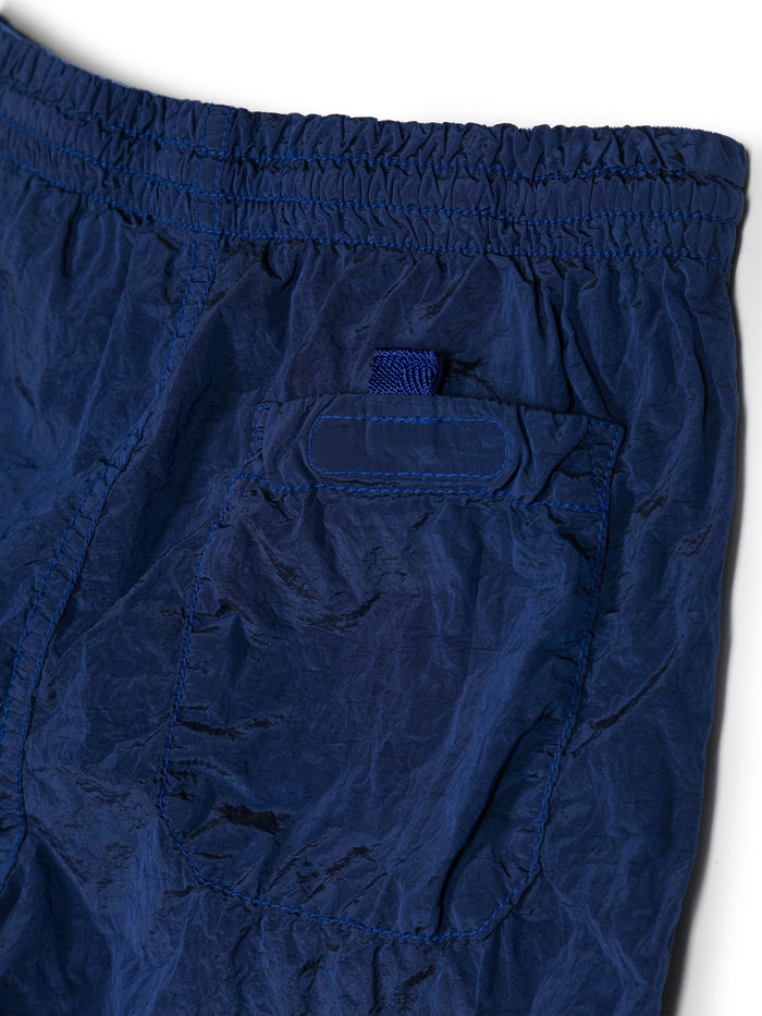 STONE ISLAND KIDS Logo Patch Compass Swim Shorts Navy - MAISONDEFASHION.COM