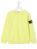 STONE ISLAND KIDS Logo-patch Sweatshirt Lemon Yellow - MAISONDEFASHION.COM