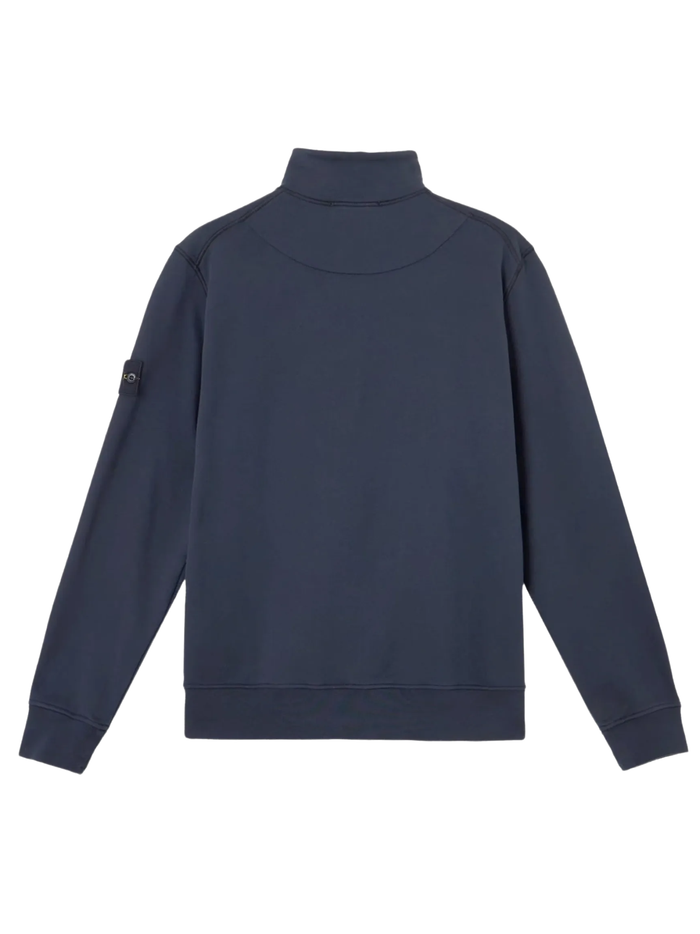 STONE ISLAND Logo-patch Half-zip Sweater Navy