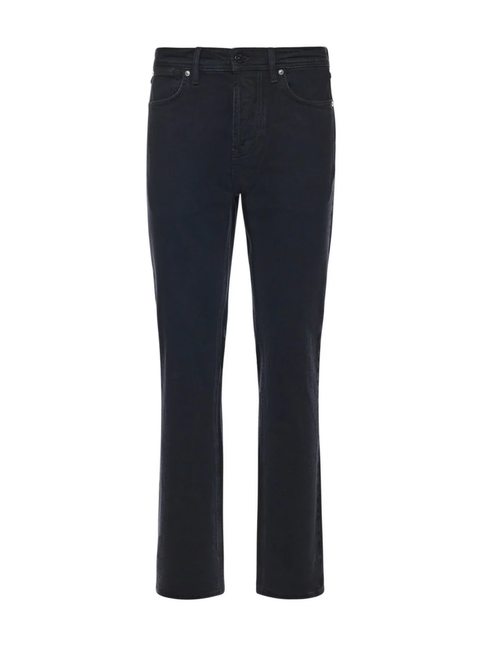 STONE ISLAND Logo Patch Slim Fit Jeans Black - MAISONDEFASHION.COM