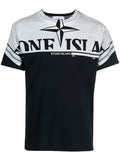 STONE ISLAND Logo-print Short-sleeve T-shirt Navy Blue - MAISONDEFASHION.COM