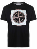 STONE ISLAND Logo T-Shirt Black - MAISONDEFASHION.COM