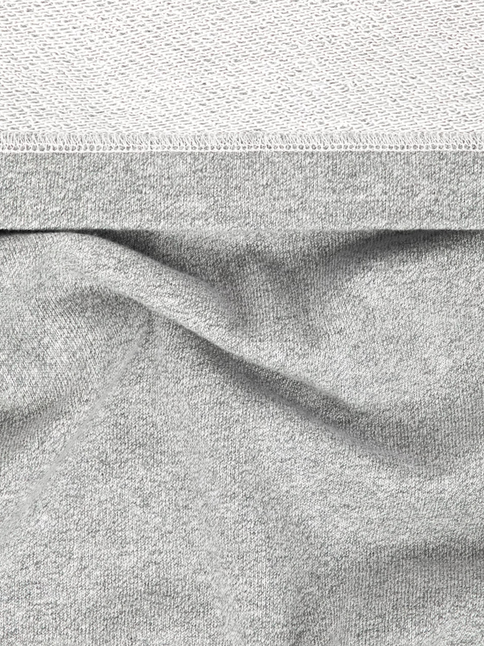 STONE ISLAND Mélange Fleece Oversized-fit Crewneck Sweatshirt Dust Grey - MAISONDEFASHION.COM