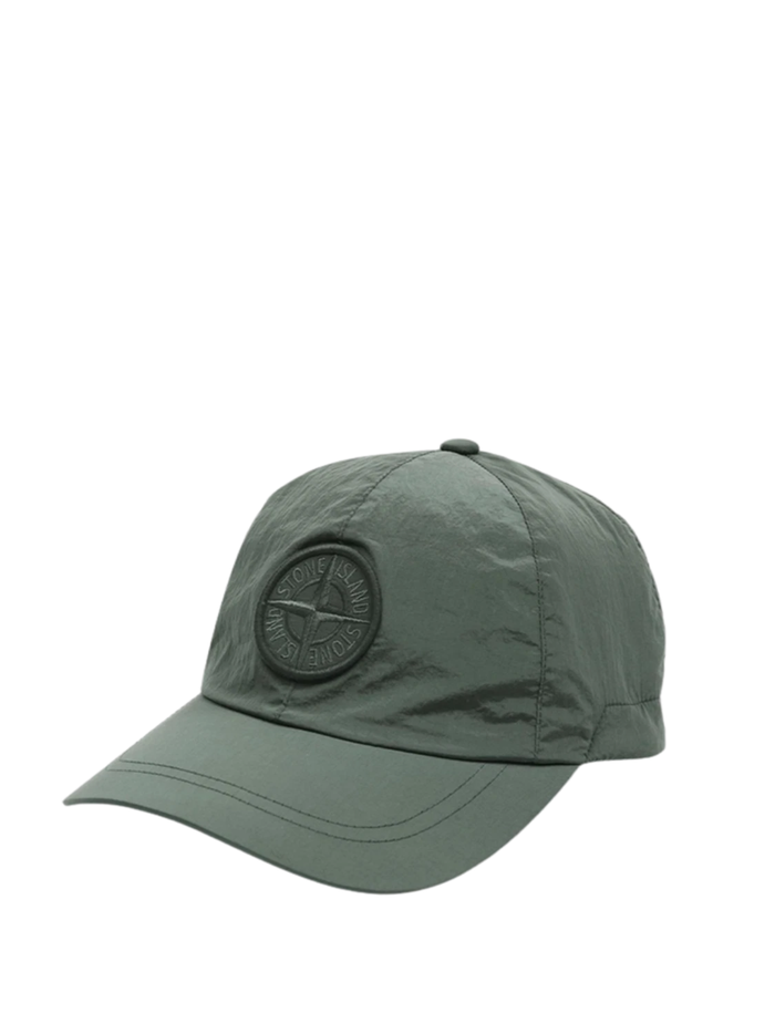 STONE ISLAND Nylon Metal 6-Panel Cap Musk Green - MAISONDEFASHION.COM