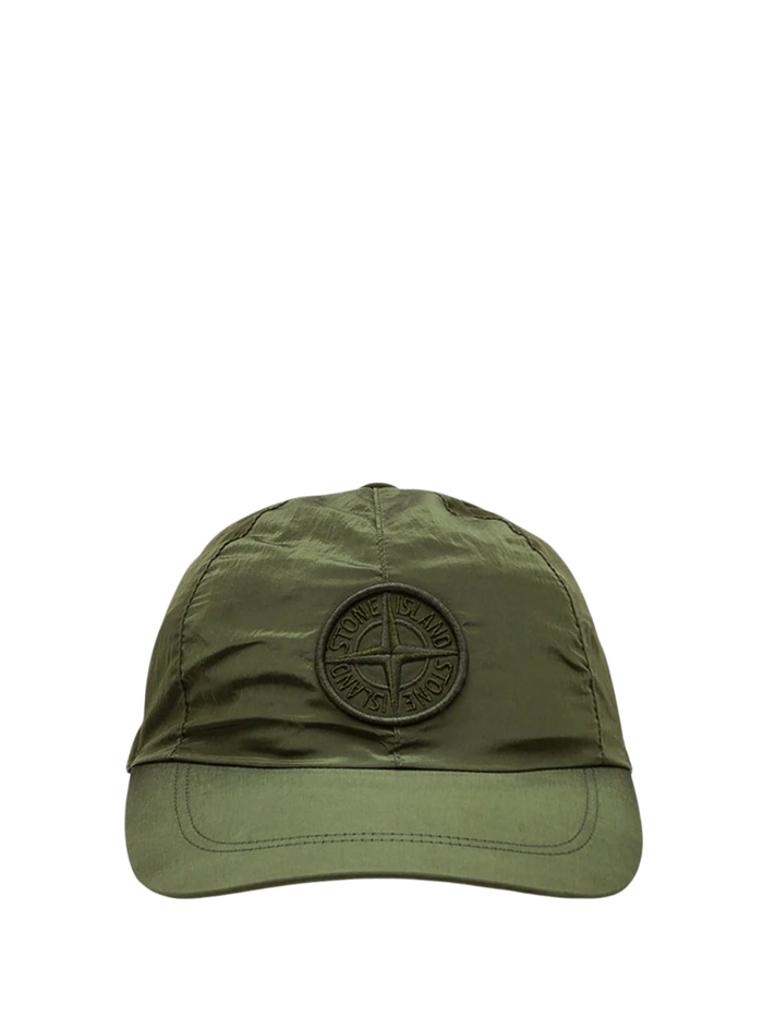 STONE ISLAND Nylon Metal Cap Olive Green - MAISONDEFASHION.COM
