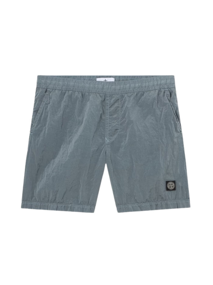 STONE ISLAND Nylon Metal Mid-Length Swim Shorts Ash Grey