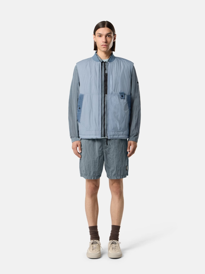 STONE ISLAND Nylon Metal Mid-Length Swim Shorts Ash Grey