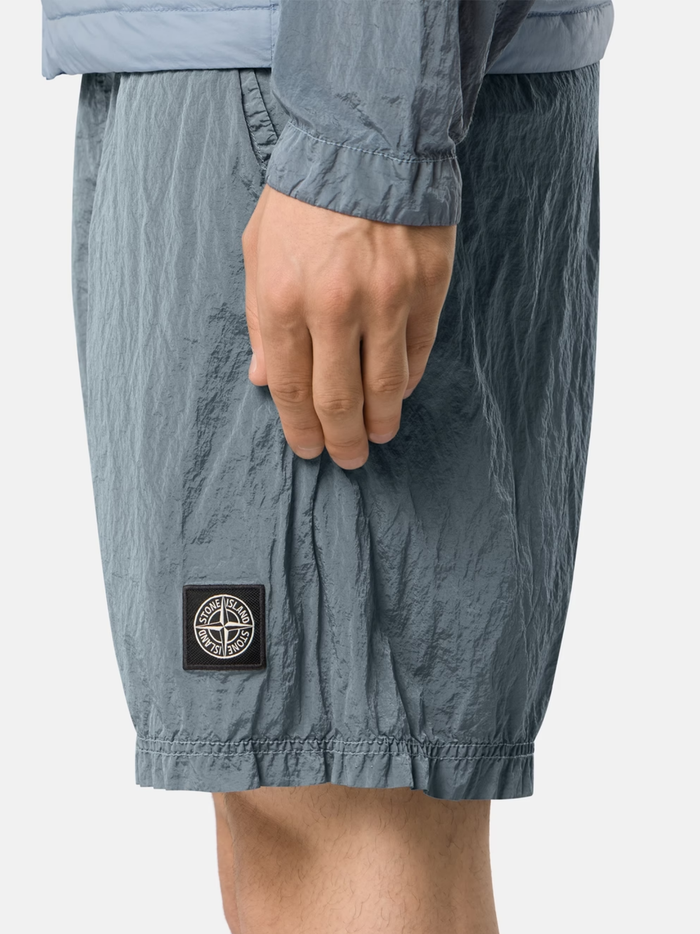 STONE ISLAND Nylon Metal Mid-Length Swim Shorts Ash Grey