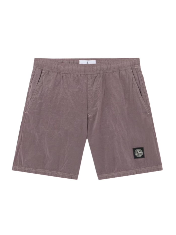 STONE ISLAND Nylon Swimming Shorts Purple Grey - MAISONDEFASHION.COM