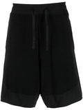 STONE ISLAND SHADOW PROJECT Fleece Shorts Black - MAISONDEFASHION.COM