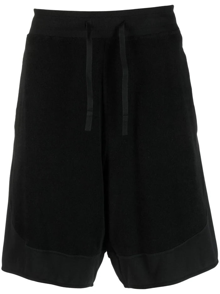 STONE ISLAND SHADOW PROJECT Fleece Shorts Black - MAISONDEFASHION.COM