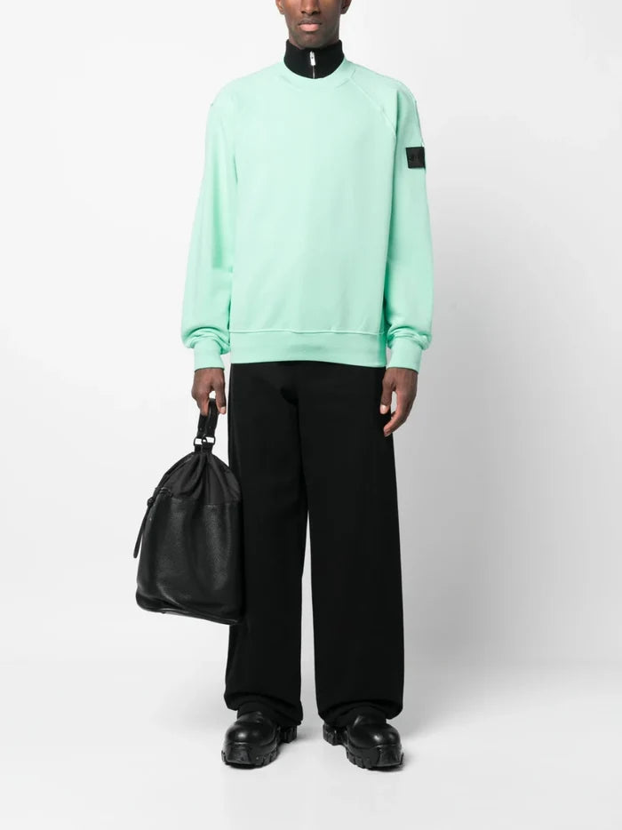 STONE ISLAND SHADOW PROJECT Logo Patch Sweatshirt Green - MAISONDEFASHION.COM