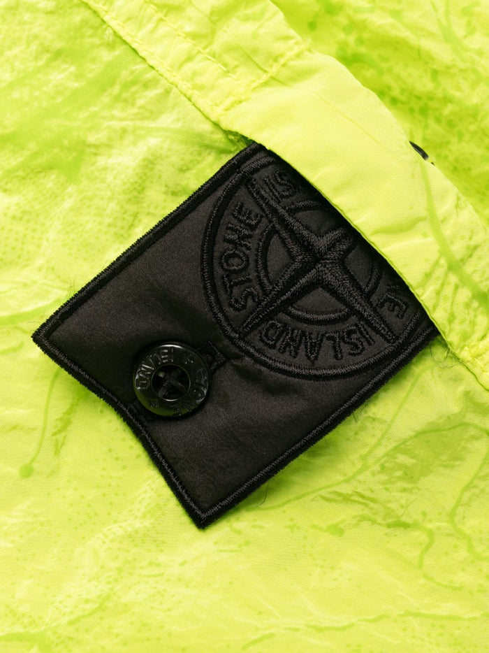 STONE ISLAND SHADOW PROJECT Nylon Metal Waffle Swim Shorts Neon Yellow - MAISONDEFASHION.COM