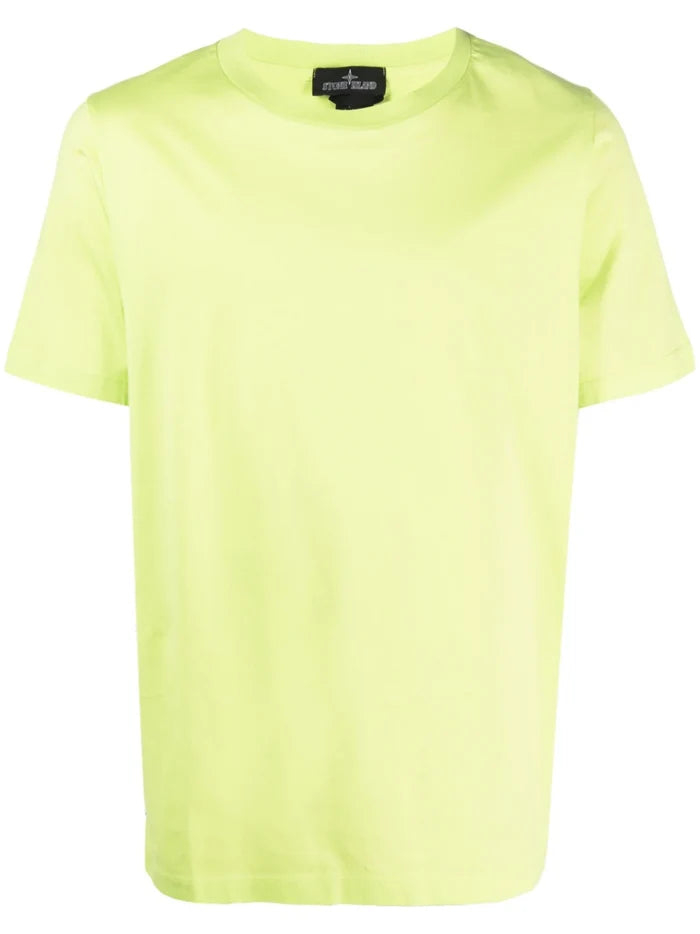 STONE ISLAND SHADOW PROJECT SS Cotton T-shirt Fluo Yellow - MAISONDEFASHION.COM