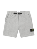 STONE ISLAND Tape Belt Jogger Shorts Dust Grey Melange - MAISONDEFASHION.COM