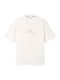 STONE ISLAND Text Logo T-Shirt White - MAISONDEFASHION.COM