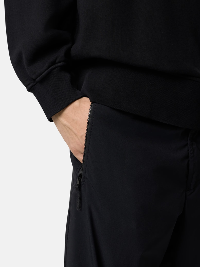 STONE ISLAND Zip Pockets Nylon Tech Fleece Joggers Black - MAISONDEFASHION.COM
