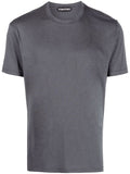 TOM FORD Crew Neck Short Sleeve Cotton T-Shirt Grey - MAISONDEFASHION.COM