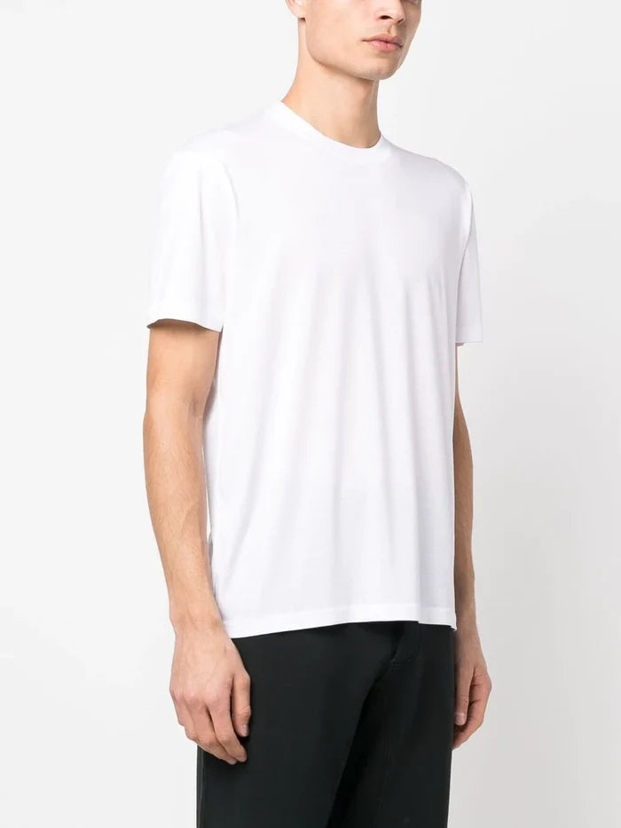 TOM FORD Crew Neck Short Sleeve Cotton T-Shirt White - MAISONDEFASHION.COM