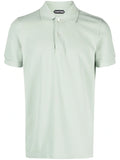 TOM FORD Knitted Polo Shirt Green - MAISONDEFASHION.COM