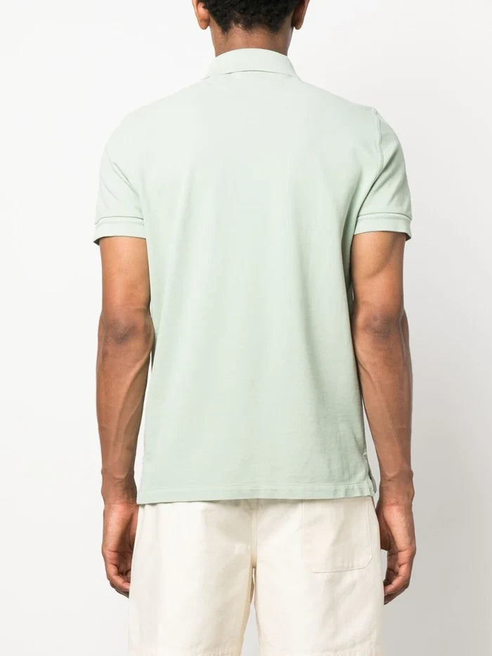 TOM FORD Knitted Polo Shirt Green - MAISONDEFASHION.COM