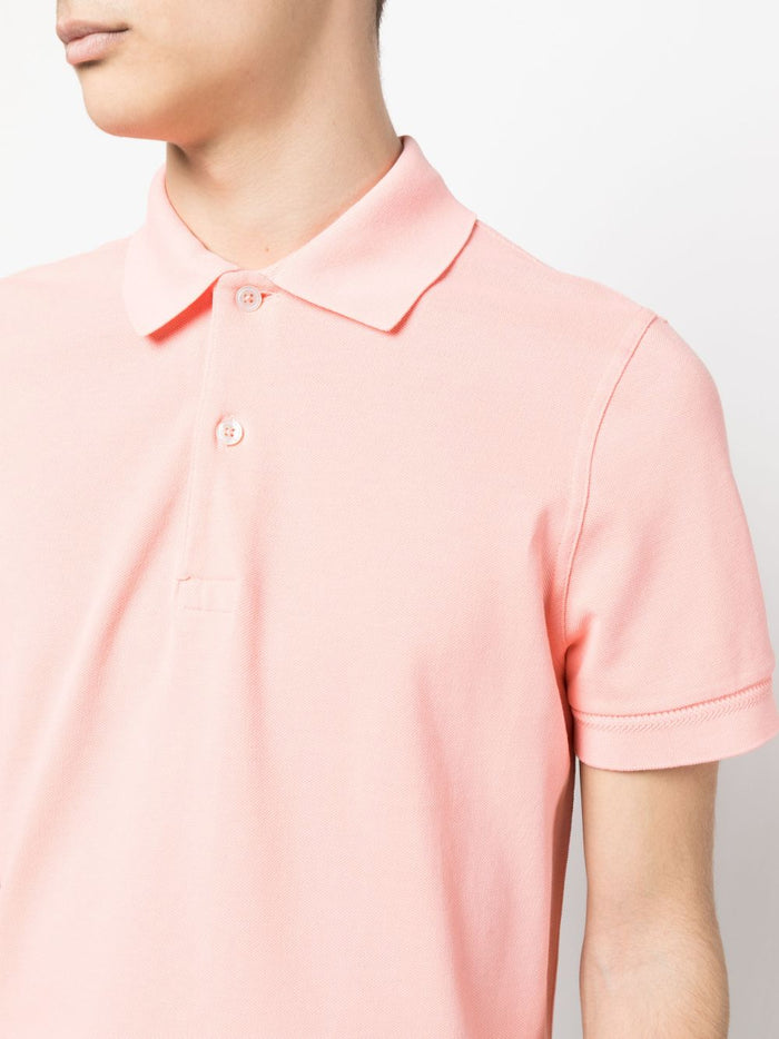 TOM FORD Knitted Polo Shirt Pearl - MAISONDEFASHION.COM