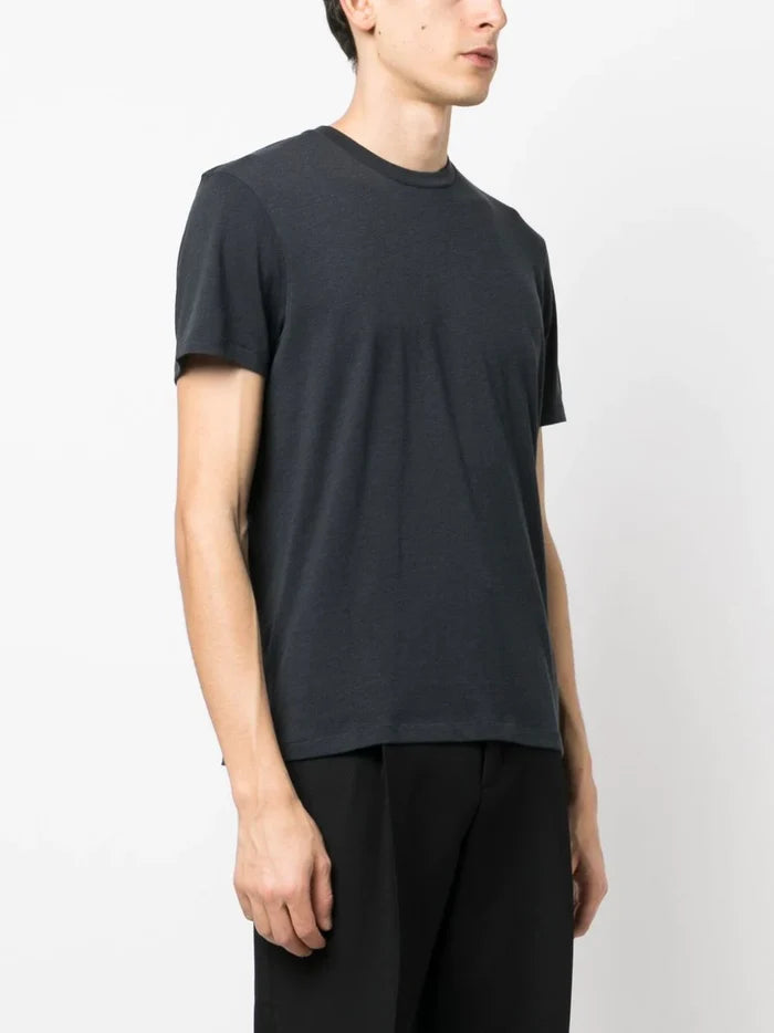 TOM FORD Melange-Effect Crew-Neck T-Shirt Black - MAISONDEFASHION.COM