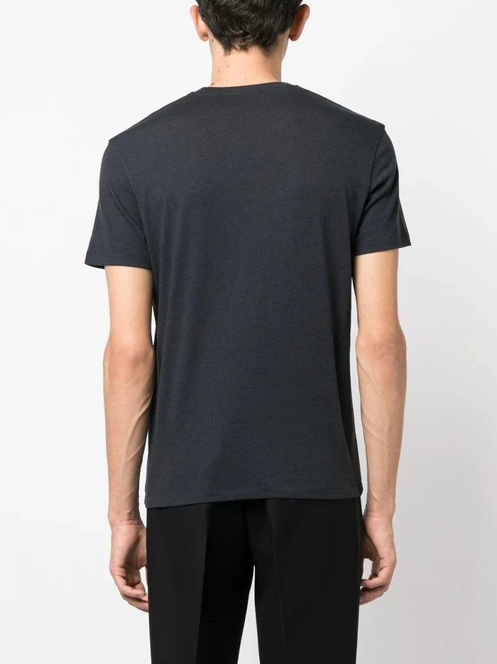 TOM FORD Melange-Effect Crew-Neck T-Shirt Black - MAISONDEFASHION.COM