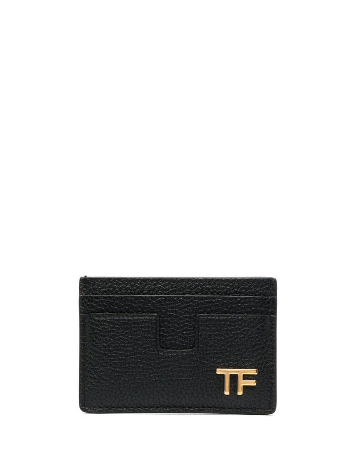 TOM FORD TF Logo Card Holder Black - MAISONDEFASHION.COM