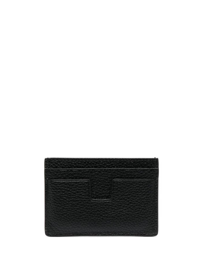 TOM FORD TF Logo Card Holder Black - MAISONDEFASHION.COM