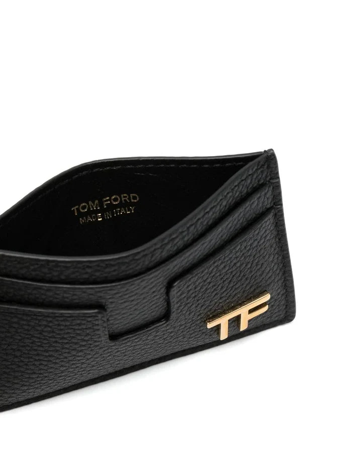 TOM FORD TF Logo Card Holder Black - MAISONDEFASHION.COM
