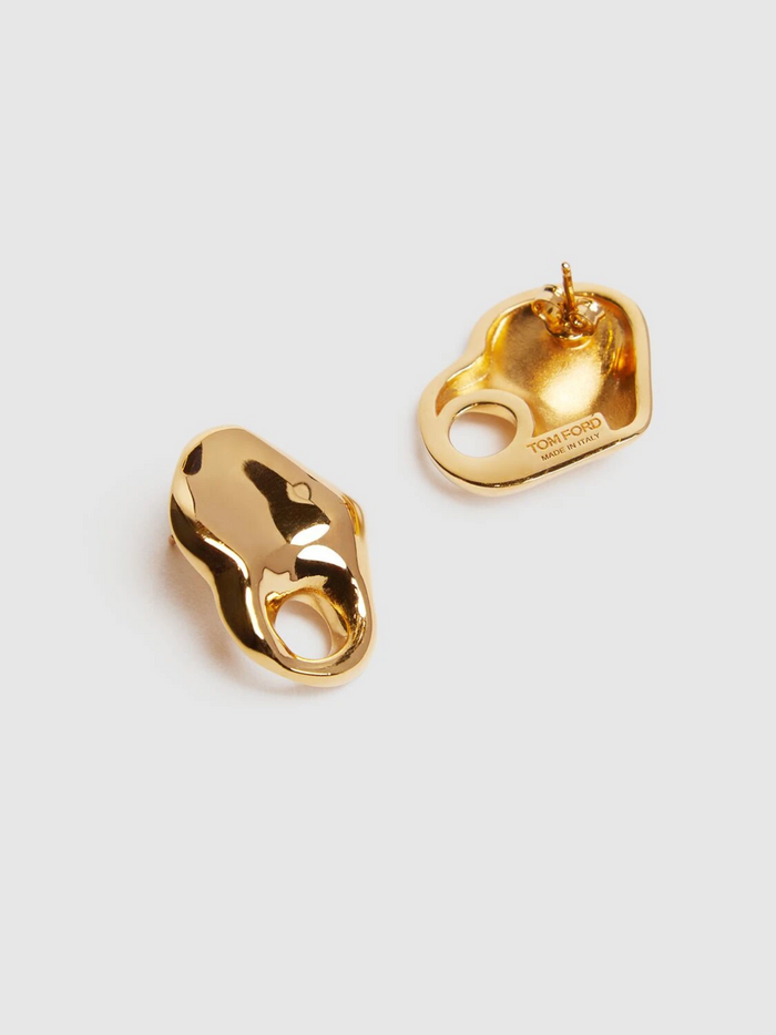 TOM FORD WOMEN Cutout Earrings Gold - MAISONDEFASHION.COM